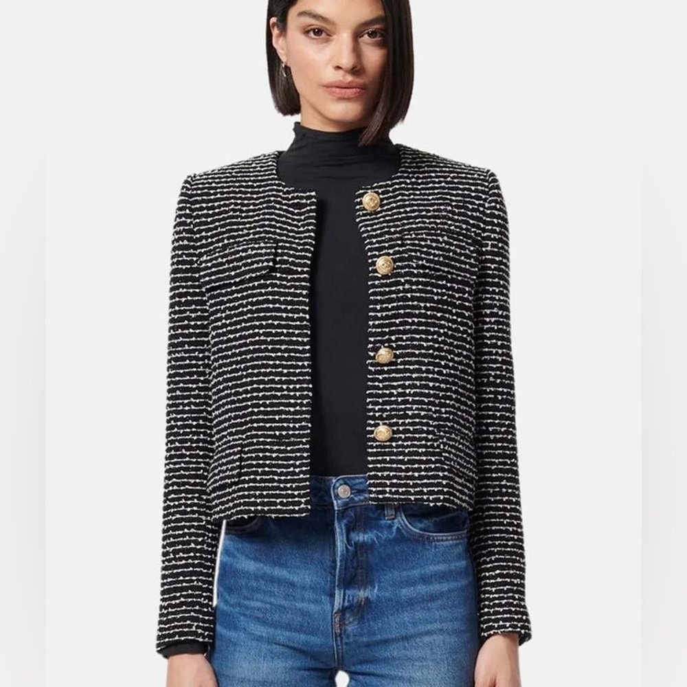 NWT CAMI NYC Rula Crewneck Tweed Jacket